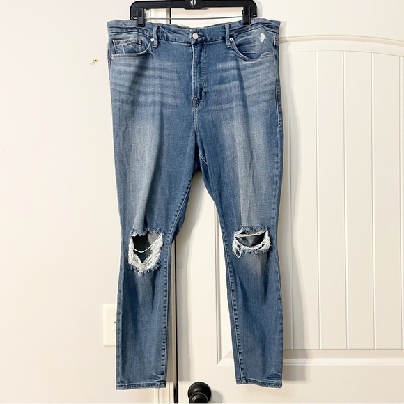 Good American Good Legs Crop Jeans Blue261 - Picture 3 of 9